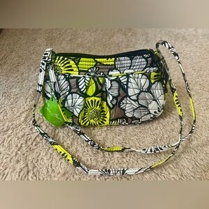 New Vera Bradley Frannie Citron Crossbody Bag